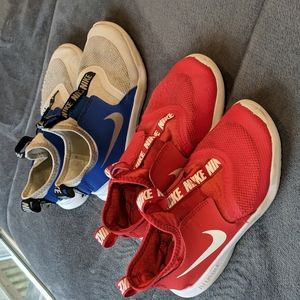 TWO PAIR boys Nike sneakers sz 1